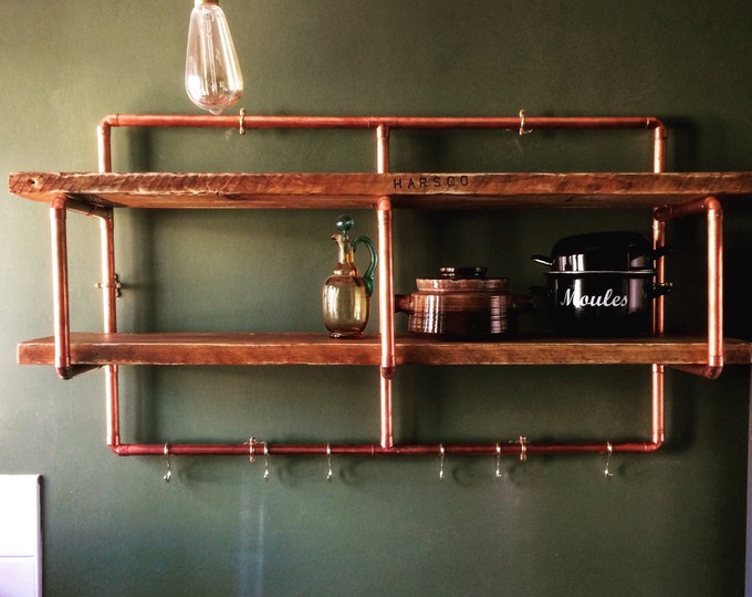 Copper Pipe Shelving Unit Etsy UK