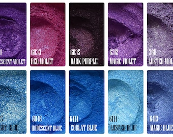 Pigmento in polvere di mica perlata minerale: colorante per sapone, resina artistica, slime (100 g)