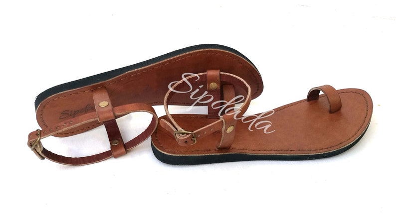 Strappy leather sandals