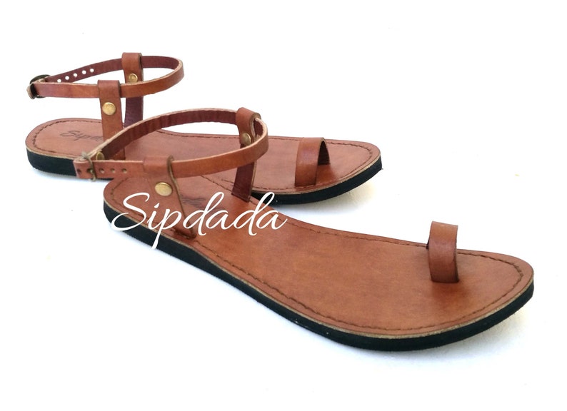 Strappy leather sandals