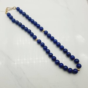 lapis lazuli necklace, lapis lazuli  lazuli  beaded necklace, and clasp, lapis gemstone,lapis lazuli jewelry,genuine lapis lazuli