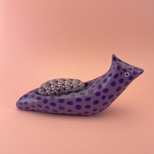 Handmade Snail Figurine Pin Cushion: Whimsical Sewing Companion