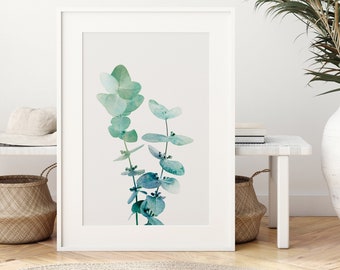 Eucalyptus Plant Gum Leaves Print ~ Printable Wall Art ~ Australian Native Photography ~ Botanical Poster