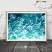 Nina reviewed Ocean Art Print, Waves, Water, Coastal Wall Decor, Beach Art, Large Printable Poster, Digital Download, Modern Minimalist, Turquoise Blue