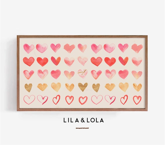 Samsung Frame TV Art: Valentine's Day Heart Pattern (Digital Download)