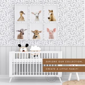 Alpaca Print, Llama Wall Art Printed and Shipped Poster Nursery Farm Animal, Farmhouse Decor, Colourful Baby Room Alpaca image 4