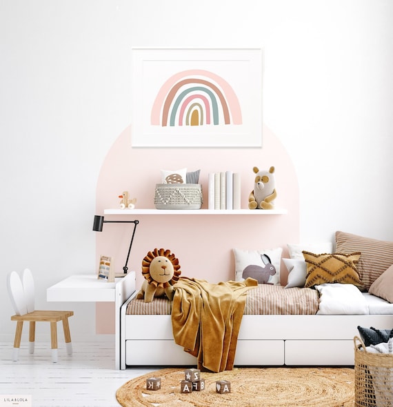 Rainbow Wall Art Print ~ Printable Digital Download ~ Girls Bedroom or Nursery Decor Poster