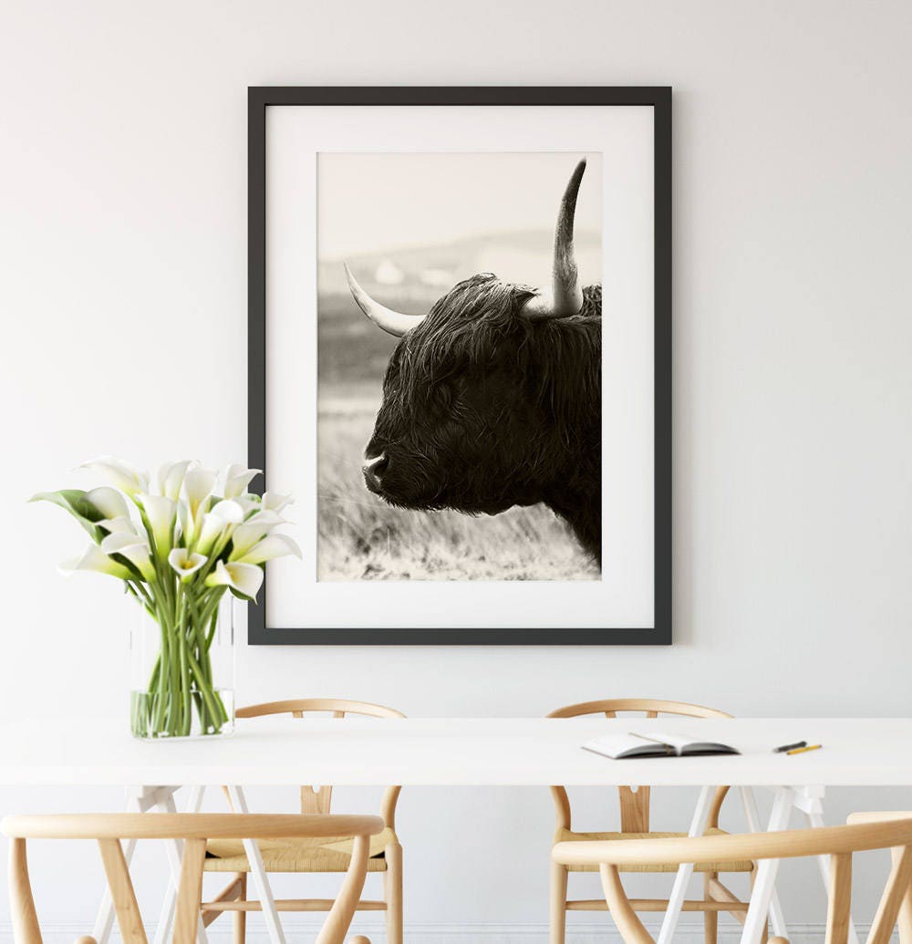 Highland Cow Print, Wall Art, Modern Boho Nursery Decor ... Highland Cow Print, Wall Art, Modern Boho Nursery Decor ... on Modern Boho Wall Decor
id=52018