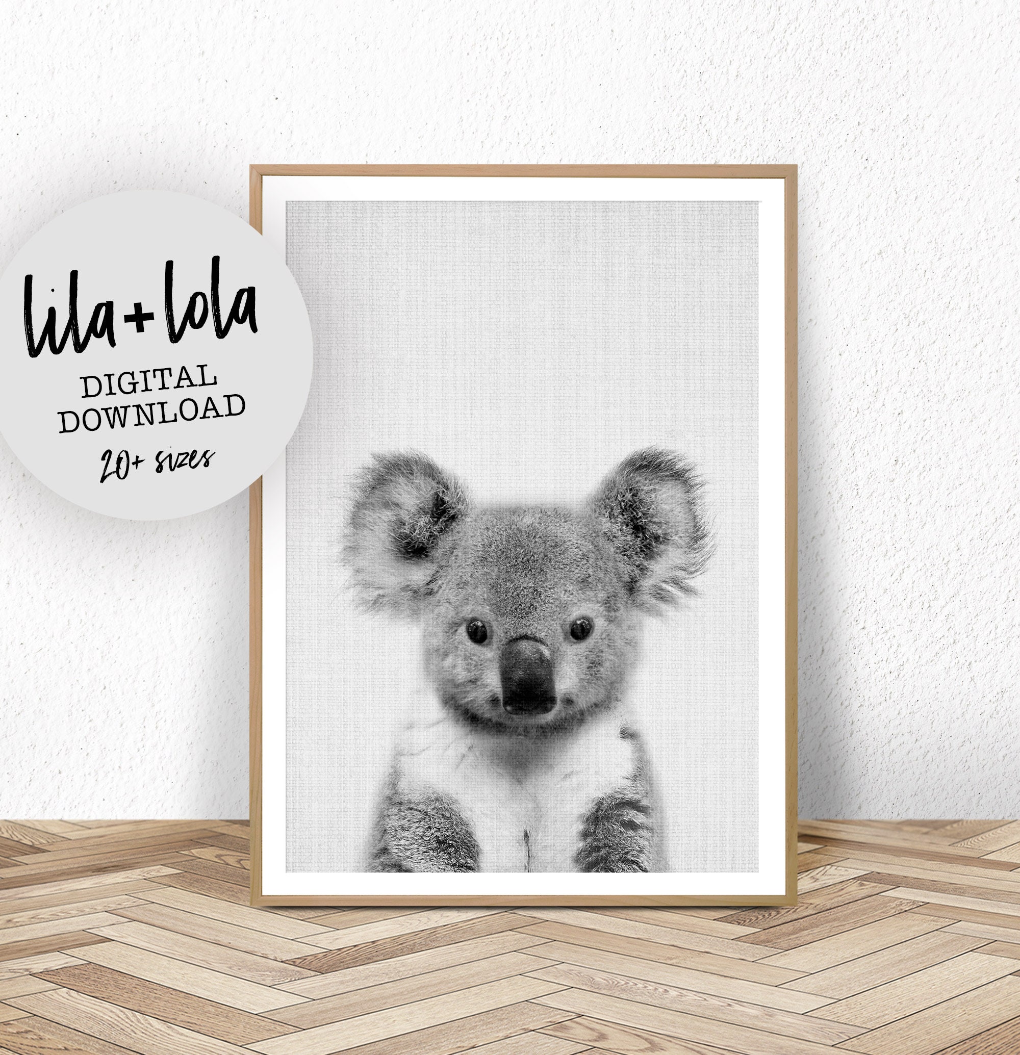 Nursery decor PRINTABLE art Nursery printables Nursery animals Koala print Animal prints Baby animals Australian Nursery wall art