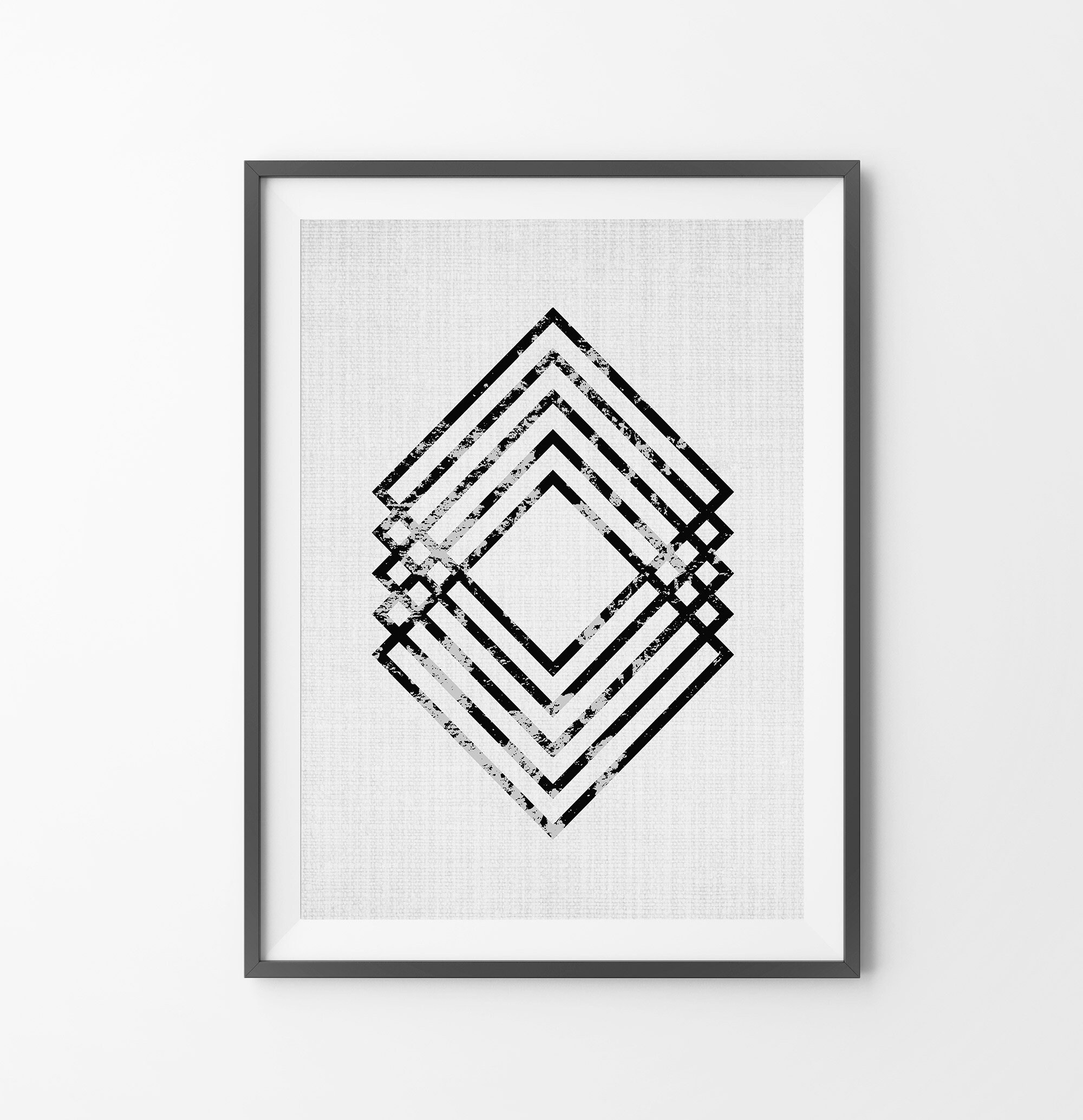 black and white scandinavian art
