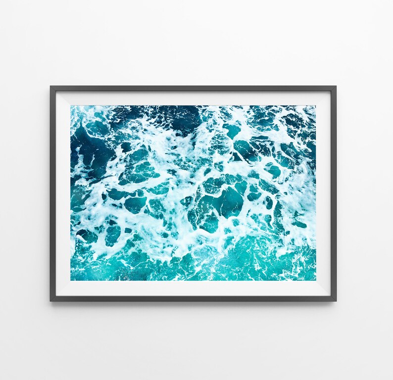 Ocean Art Print Digital Download Coastal Beach Decor Large Etsy Australia