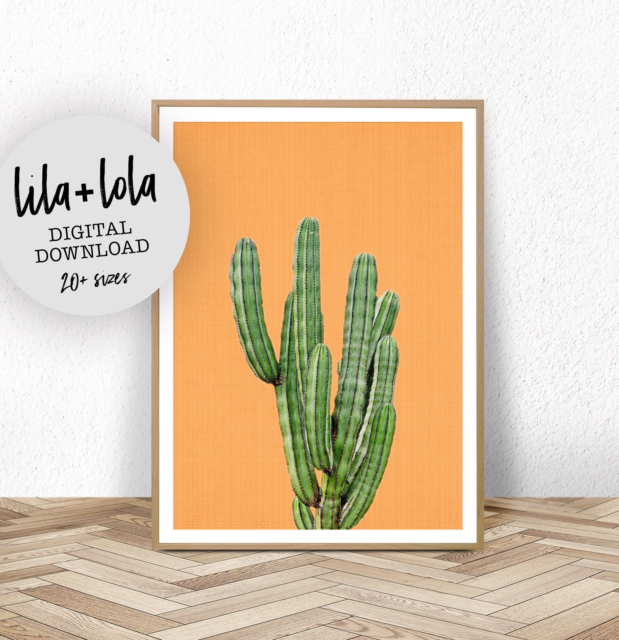Cactus Print Mexican Wall Art Printable Large Poster Modern Etsy