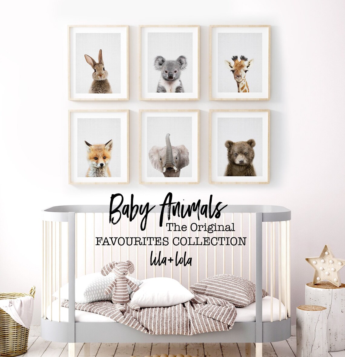 Nursery Animal Prints Baby Decor Printable Wall Art Instant | Etsy