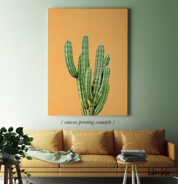 Orange Cactus Print - Digital Download