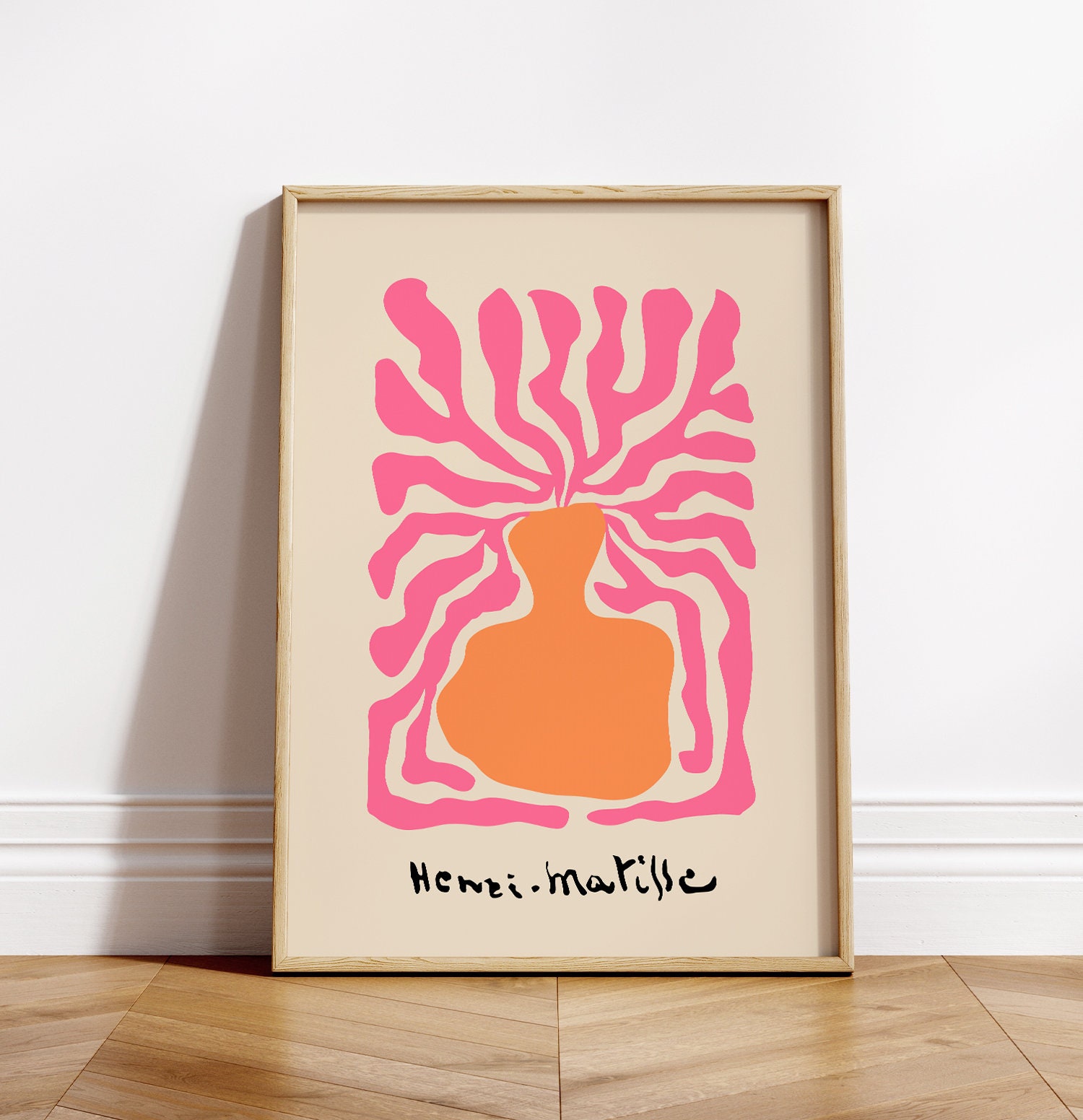Henri Matisse Print: Hot Pink, Orange Vase Poster (digital