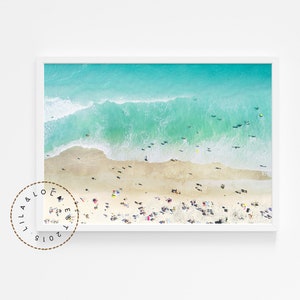 Aerial Beach Wall Art Print ~ Photography ~ Printed and Shipped ~ Coastal Decor