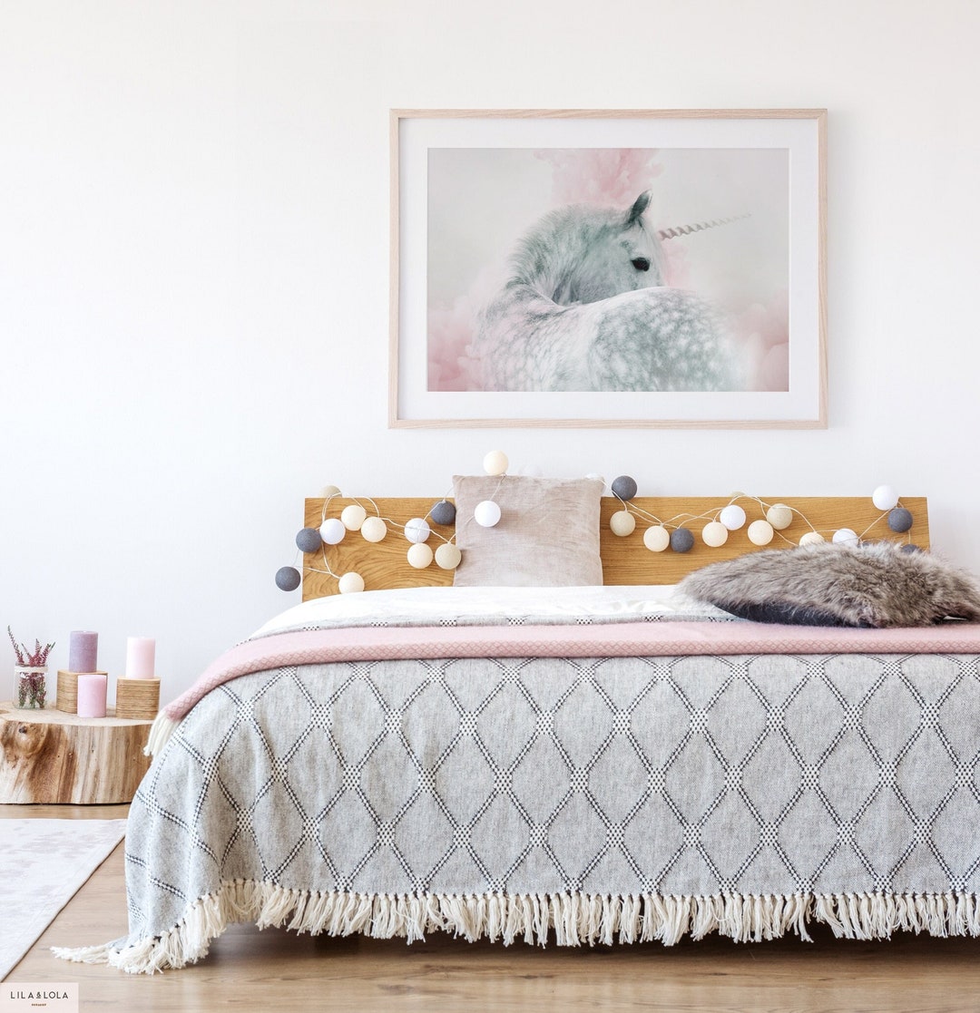 Unicorn Wall Art Print Printable Poster for Girl Bedroom or - Etsy