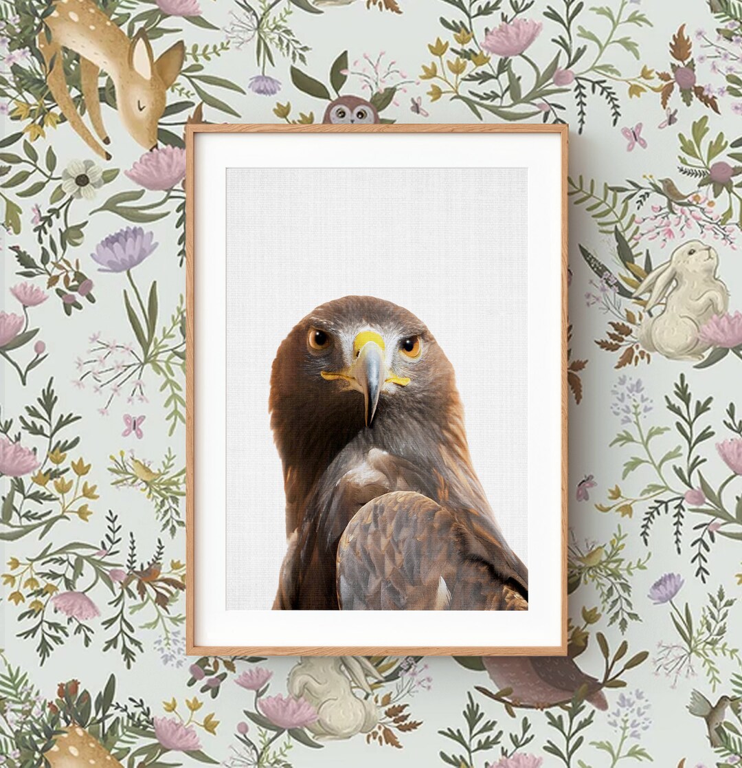 Printable Digital Print ~ Golden Eagle Wall Art ~ Animal Nursery Decor ...