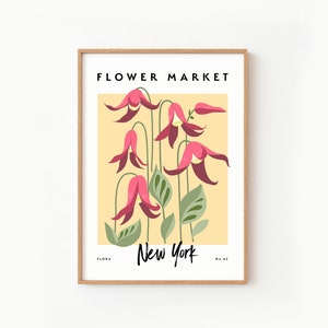 New York Flower Market Wall Art Print ~ Floral Decor ~ Printable Digital Download