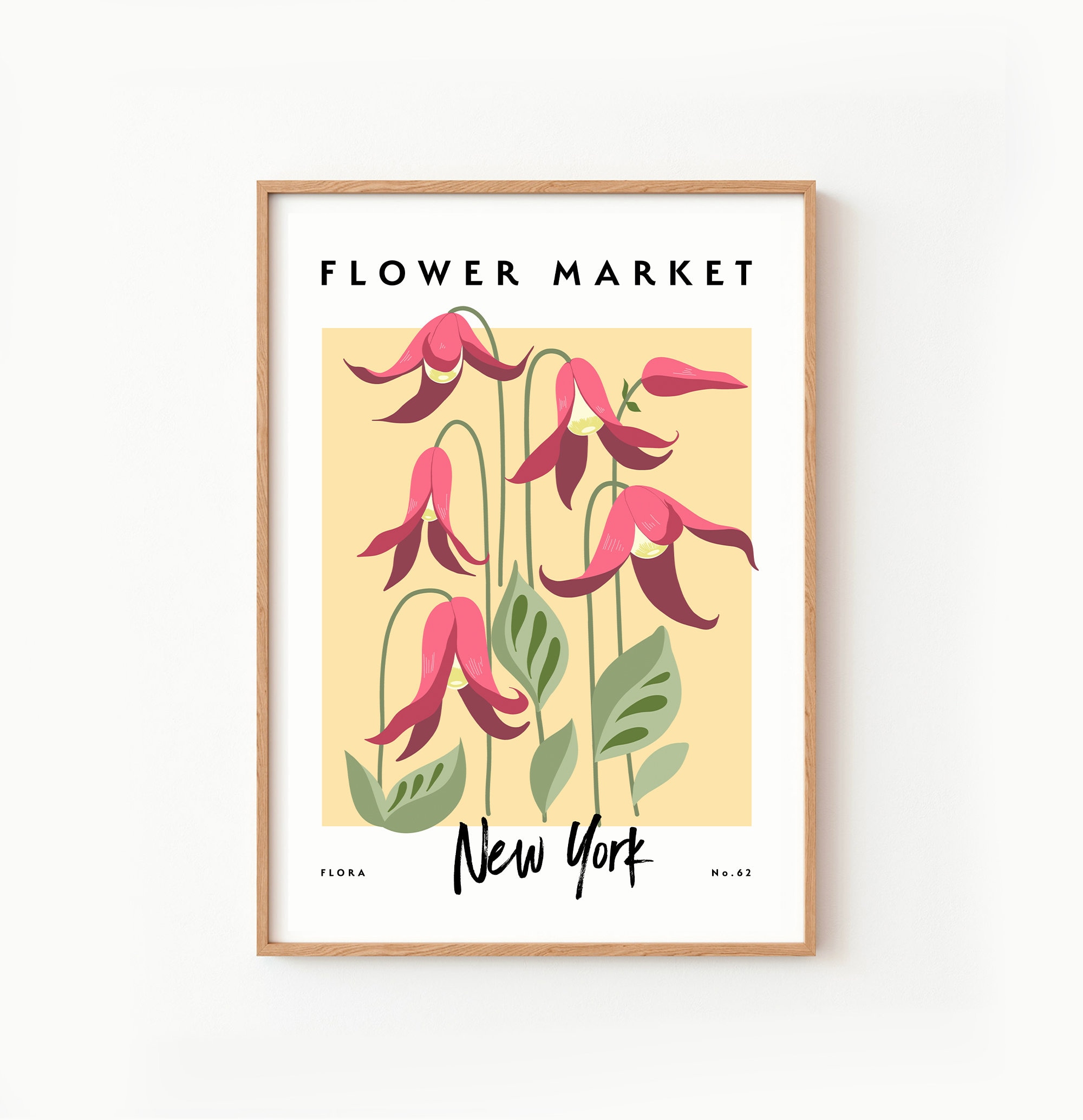 New York Flower Market Wall Art Print ~ Floral Decor ~ Printable Digital  Download