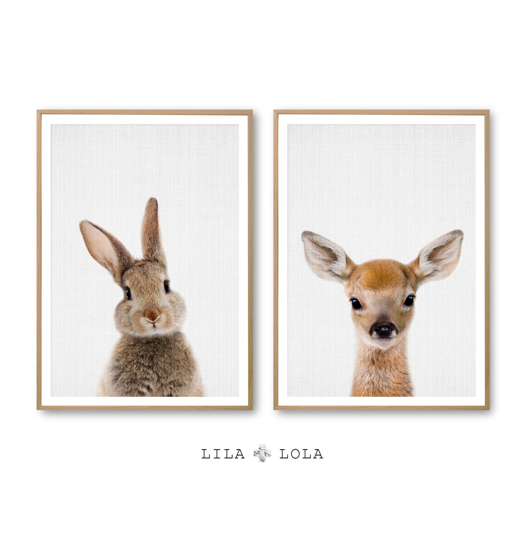 Woodland Baby Animal Print Set Digital Download