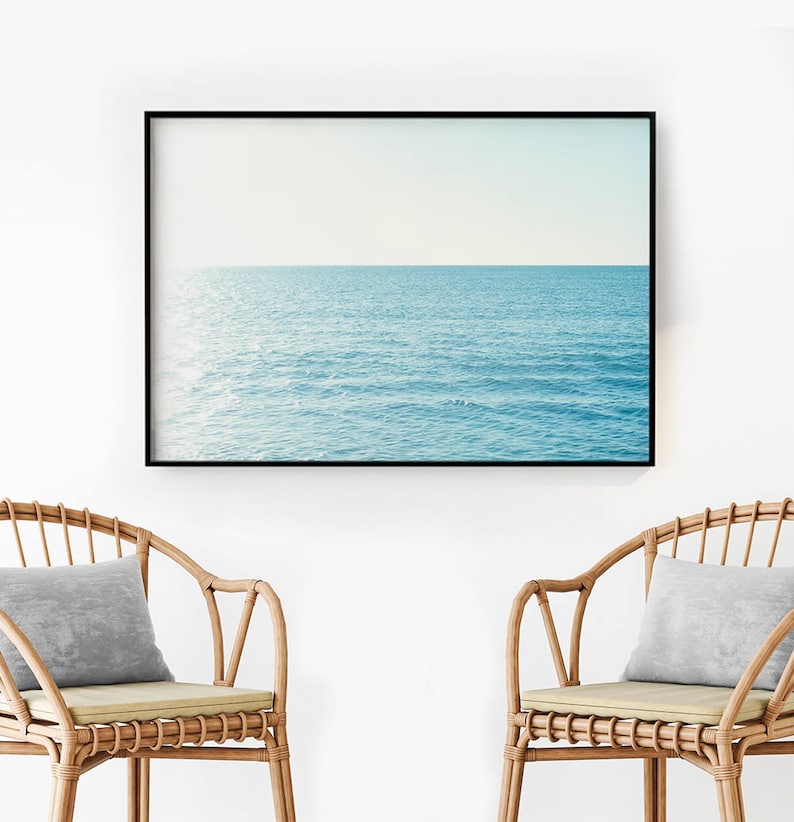 Beach Wall Art Ocean Photography Modern Beach Print Etsy