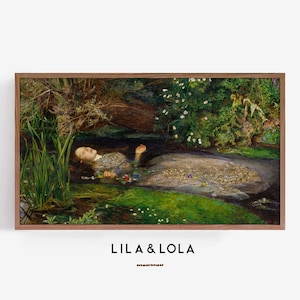 Samsung Frame TV Art Ophelia by John Everett Millais Vintage Renaissance Painting Digital Download image 1