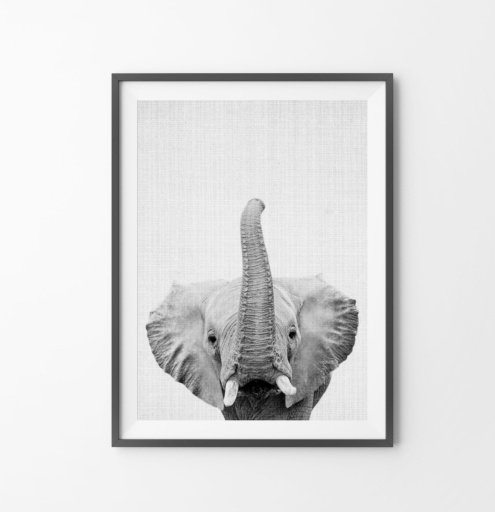 Elephant Print Safari Nursery Decor Nursery Wall Art Animal Etsy