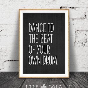 Inspirational Quote Print, Printable Wall Art Quote, Minimal Inspirational Poster Print, Modern Black and White Printable Quote