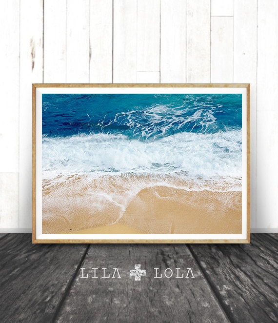 Ocean Beach Water Wall Art Printable Modern Beach Print - Etsy
