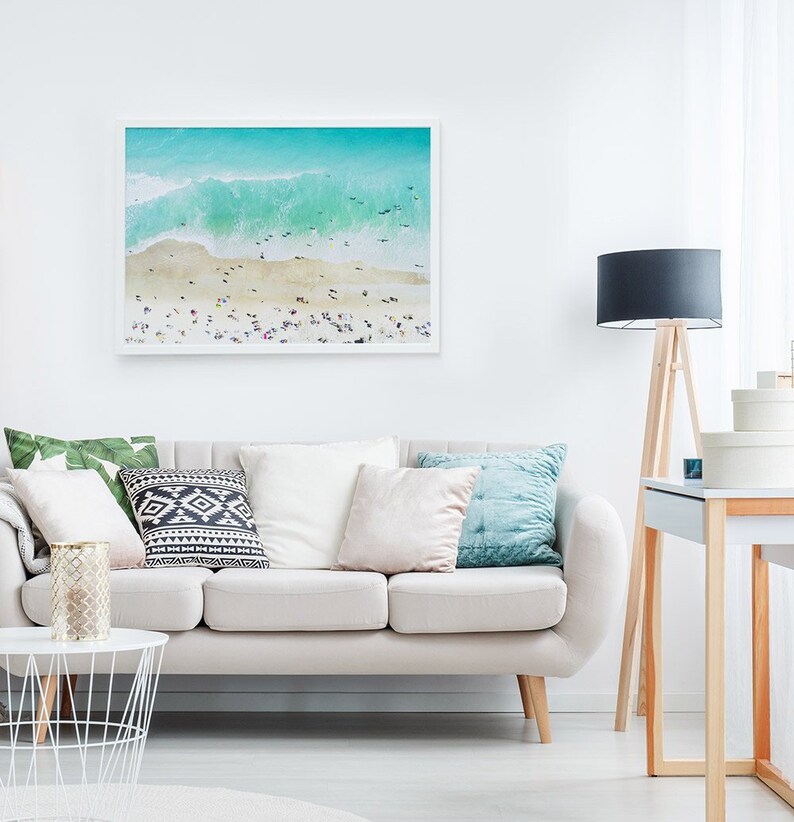 Beach Photography Wall Art Print Digital Download Ariel Etsy