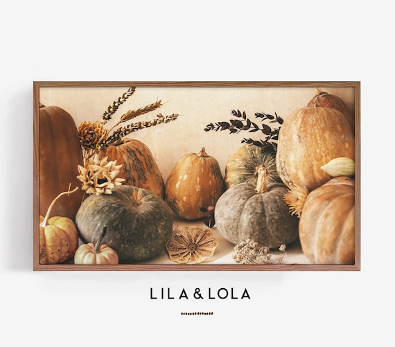 Samsung Frame TV Art ~ Pumpkins for Fall and Thanksgiving ~ Instant Digital Download