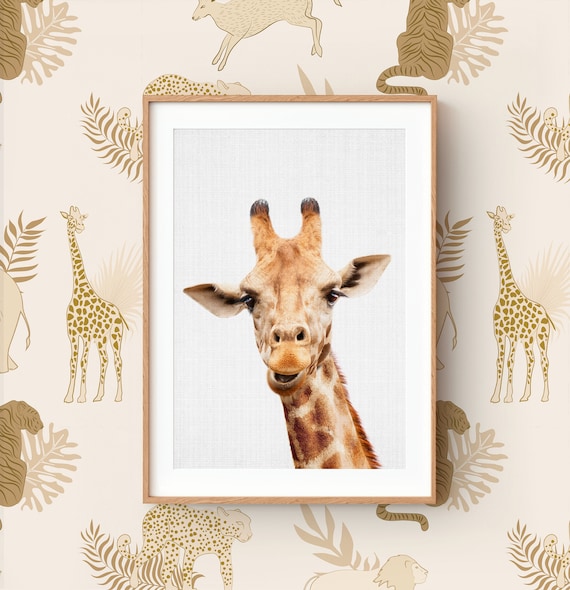 Porte-manteau enfant - Baby Giraffe In The Jungle