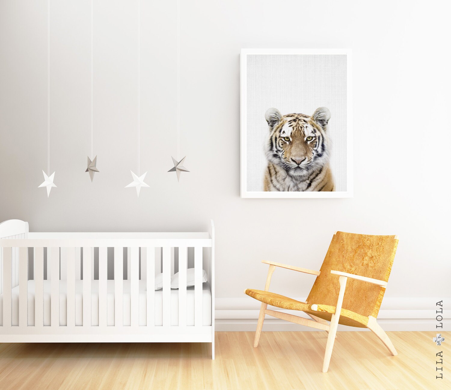 Baby Tiger Print Instant Download Cute Kids Decor Animal Wall Art Poster Tiger Nursery Safari Nursery Digital Print
