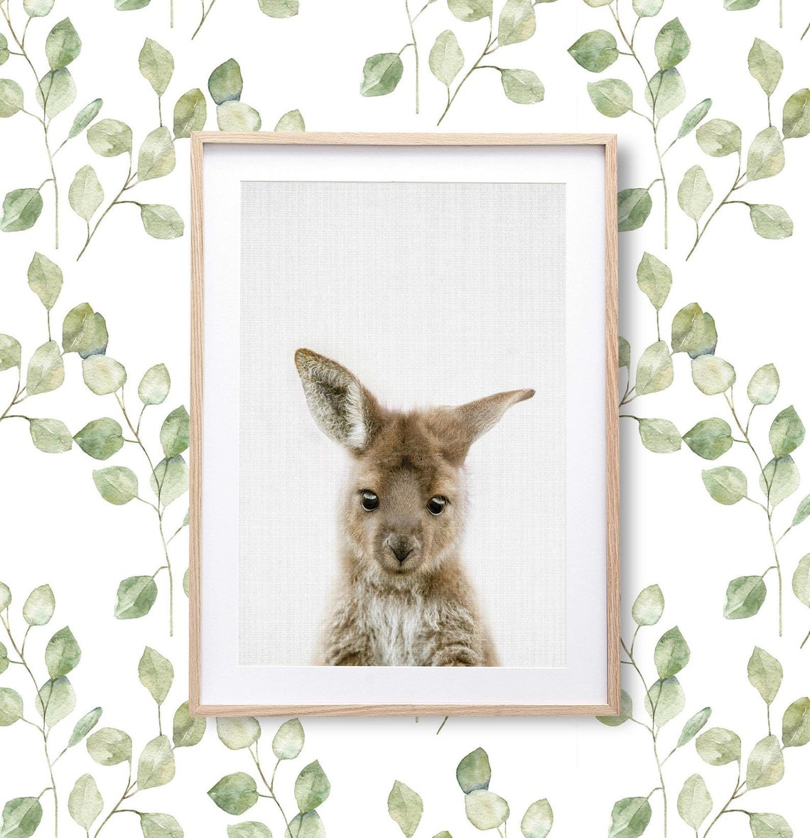 Kangaroo Print Australian Animal Wall Art Large Wall Art Etsy