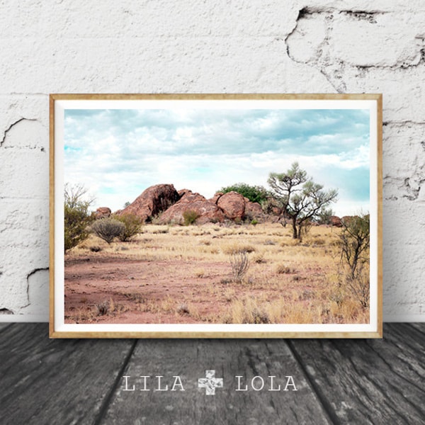 Australische outback-print: woestijnlandschapsfotografie (digitale download)