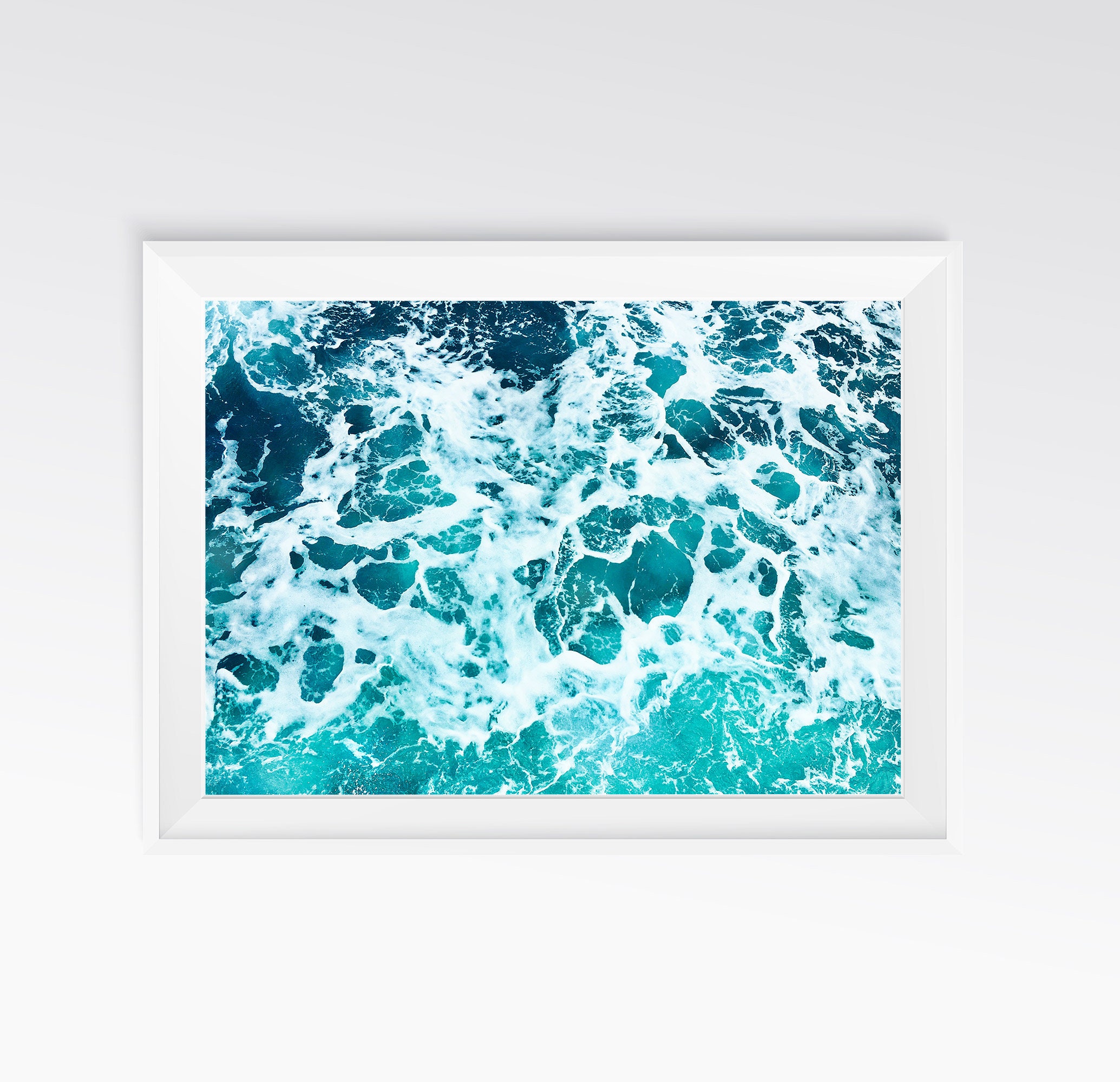 Ocean Art Print, Digital Download, Coastal Beach Decor, Large Printable