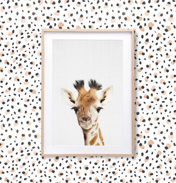 Giraffe Print Safari Nursery Animal Printable Wall Art Hong Kong - Giraffe Pattern Wall Stickers