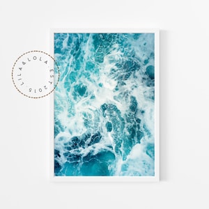 Ocean Water Photo Print ~ Coastal Beach House Decor ~ druckbare Wandkunst, digitaler Download Poster