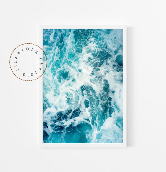 Ocean Water Photo Print ~ Coastal Beach House Decor ~ Printable Wall Art, Digital Download Poster