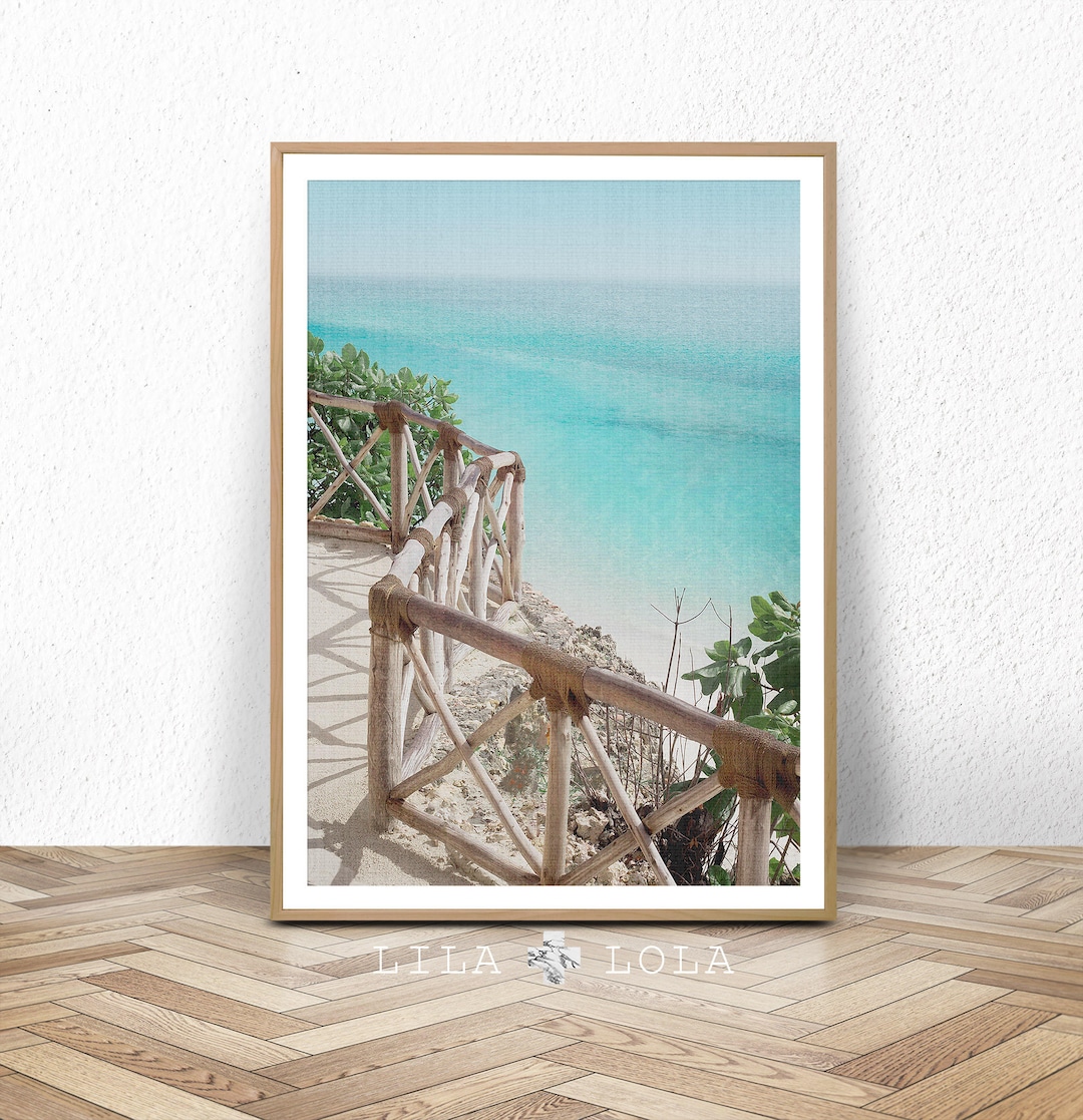 Beach Coastal Wall Art Decor, Beach Photography Print, Large Printable