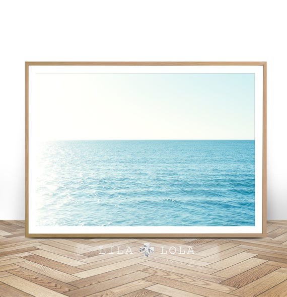 Beach Wall Art, Ocean Photography, Modern Beach Print, Printable Digital Download, Large Poster, Beach Photography, Printable Ocean Poster