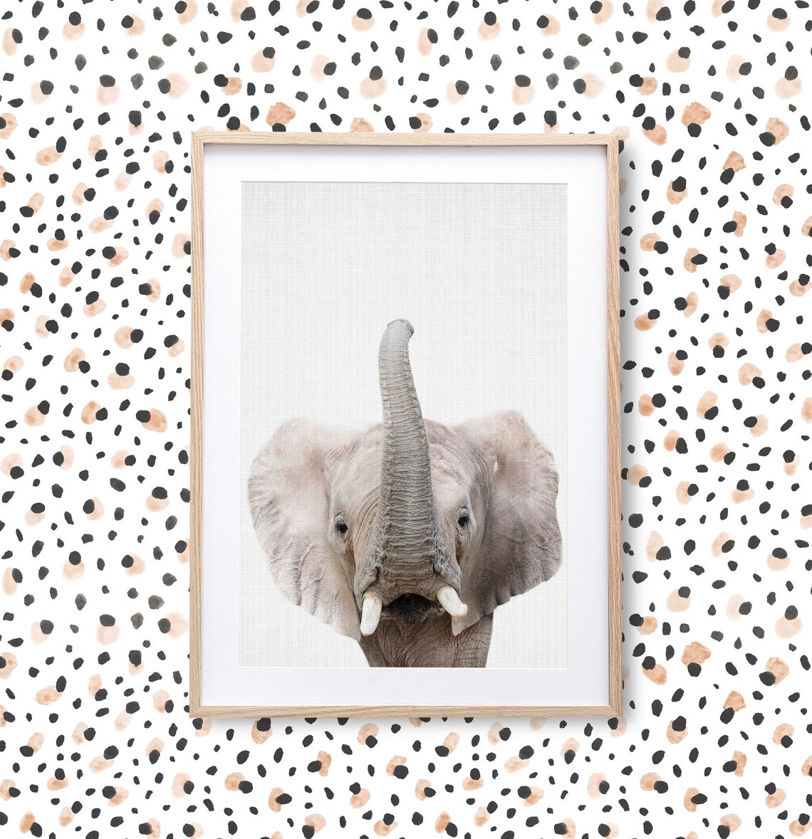 Baby Elephant Print Nursery Wall Art Safari Animal Decor - Etsy