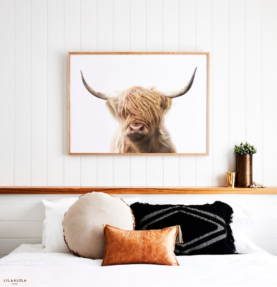 Highland Cow Wall Art Print ~ Printed and Shipped ~ Large Poster