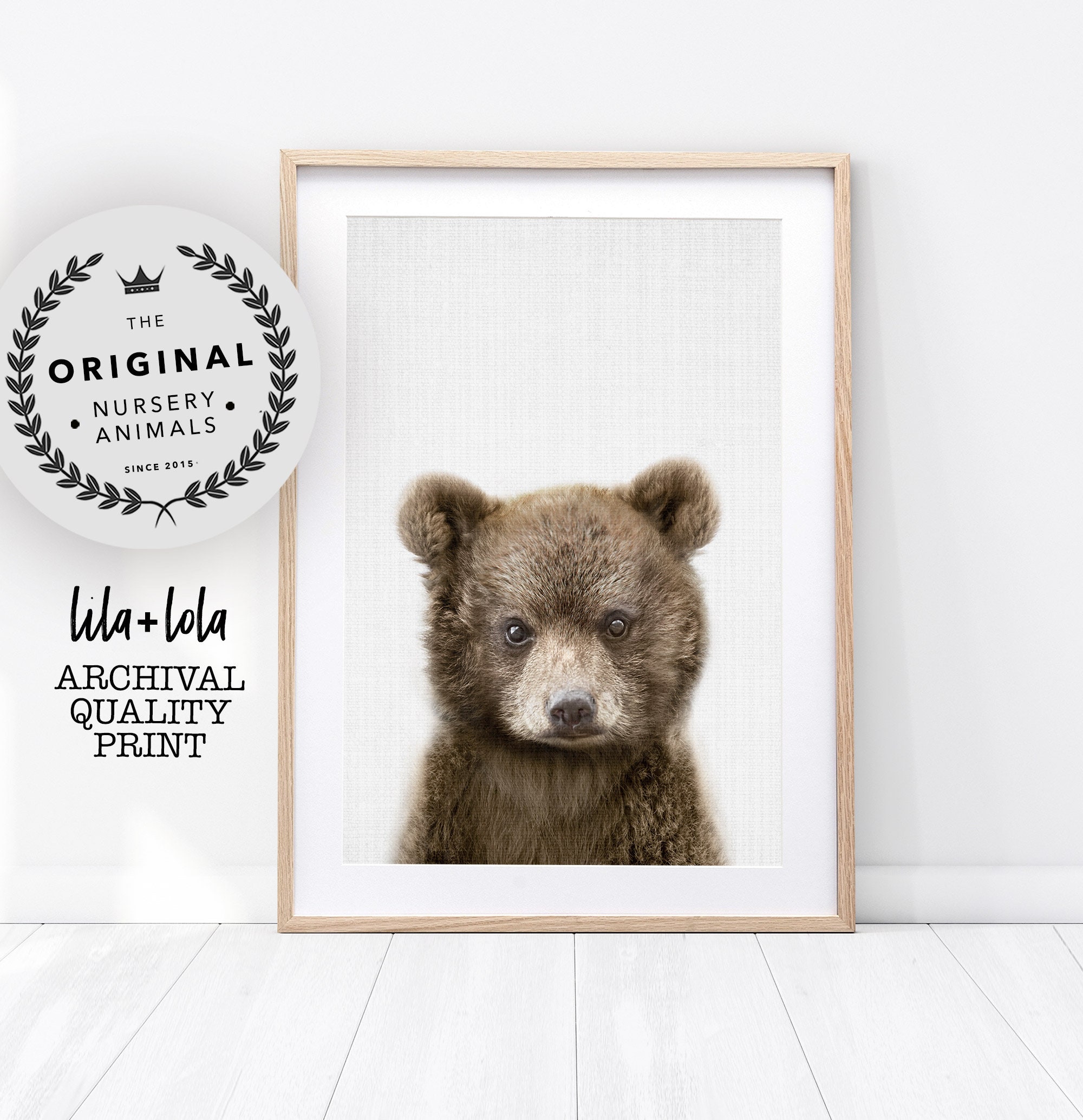 Bear Cub Print Printed And Shipped