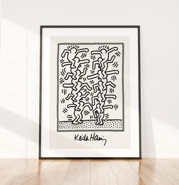 Keith Haring Poster Print, Berlin Wall Art ~ Trendy Printable Wall Art ~ Instant Digital Downloadable