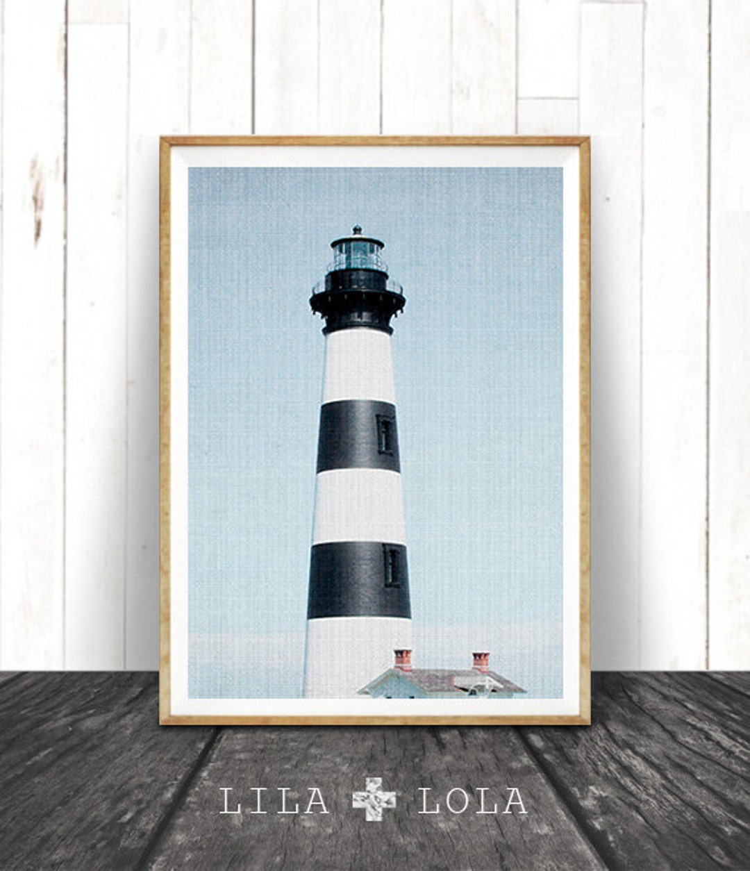 Lighthouse Photography Print: Coastal Beach House Decor (digital ...
