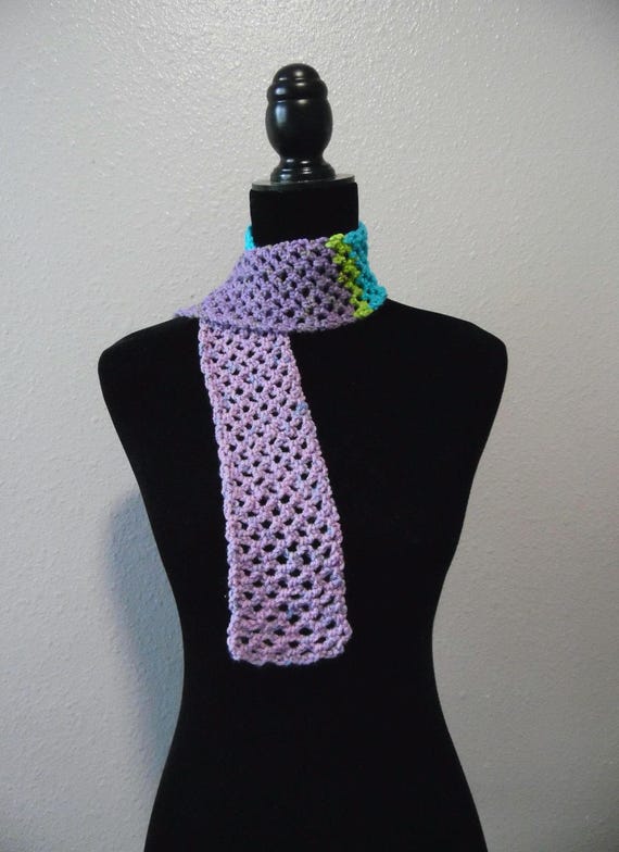 Diamond Mesh Acrylic Scarf: Pixie Pop Punch, 39 Inch Short Fall Fashion Wrap