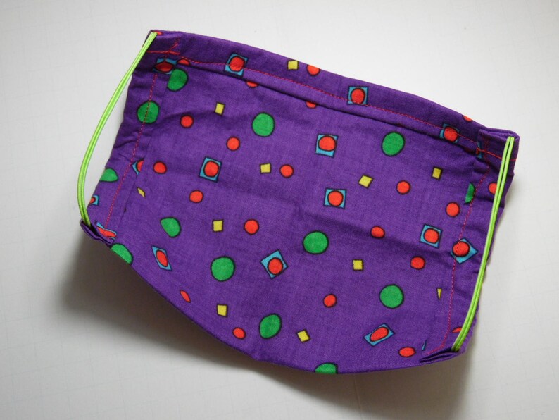 Two Layer Quilting Fabric Mask 100 Cotton Face Mask Etsy