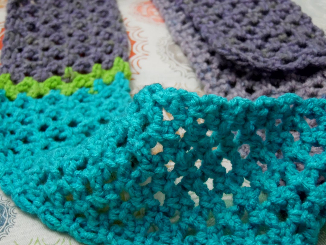 Diamond Mesh Scarf, Pixie Pop Punch Scarf, Light Purple Blue Green and